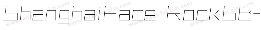 ShanghaiFace RockGB字体转换